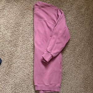 lululemon athletica Rose Pink Long Sleeve Pullover Dress